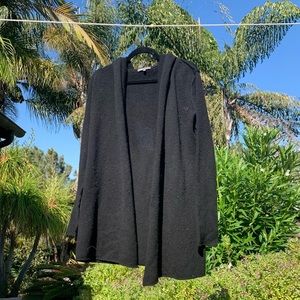 vince black cardigan